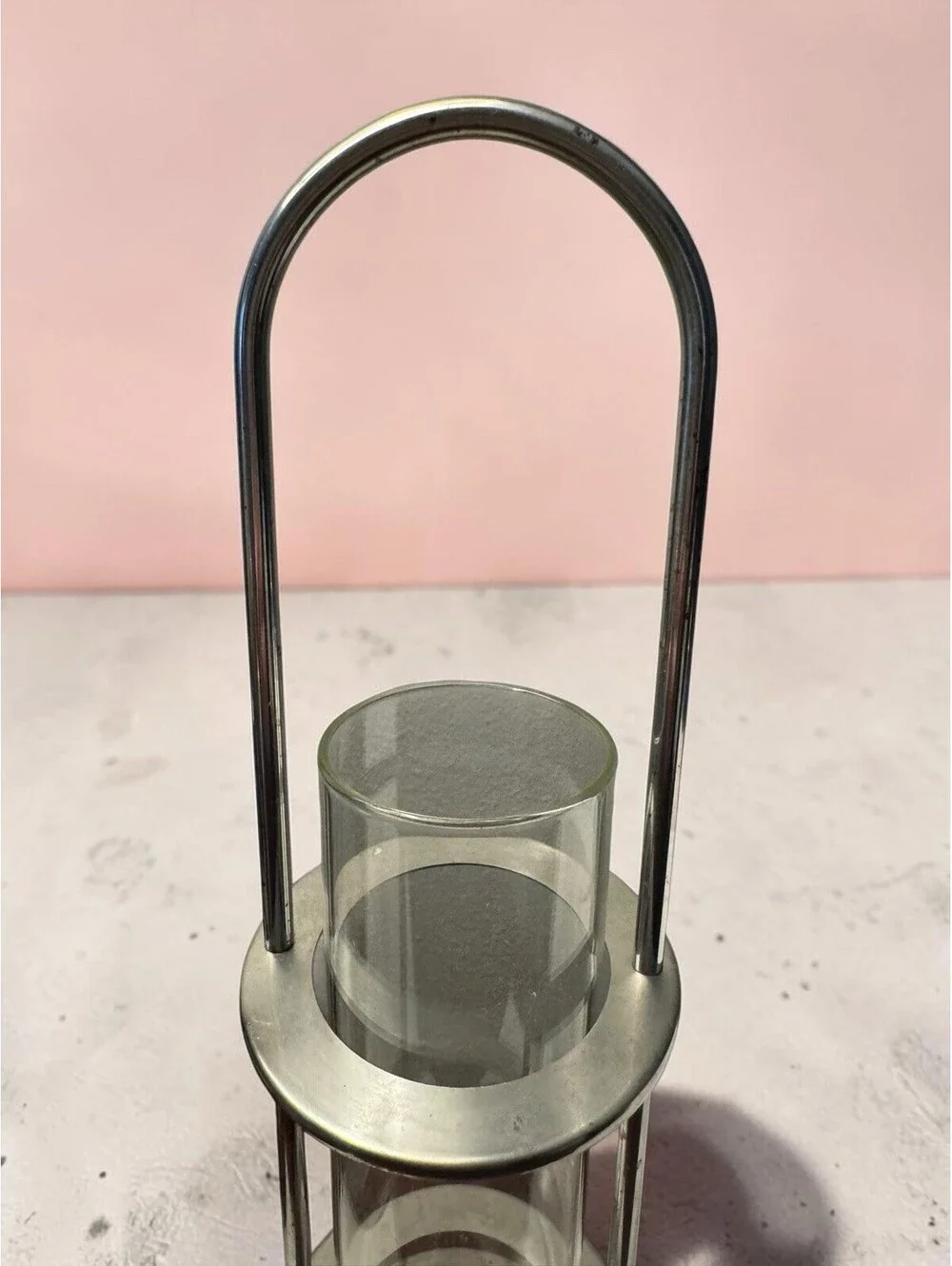 Vintage Hanging Brass Hurricane Style Candle Light Holder, Nautical?